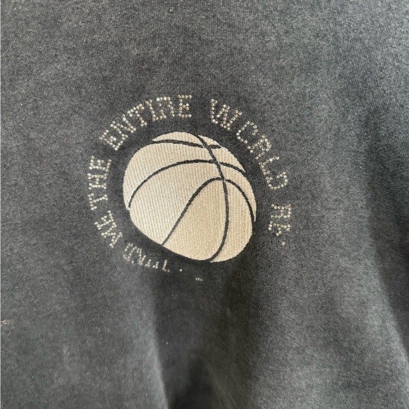 Adika Distressed Gray Crew Neck Sweater with Relaxed Fit - Picture 2 of 5